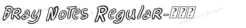 Bray Notes Regular字体转换